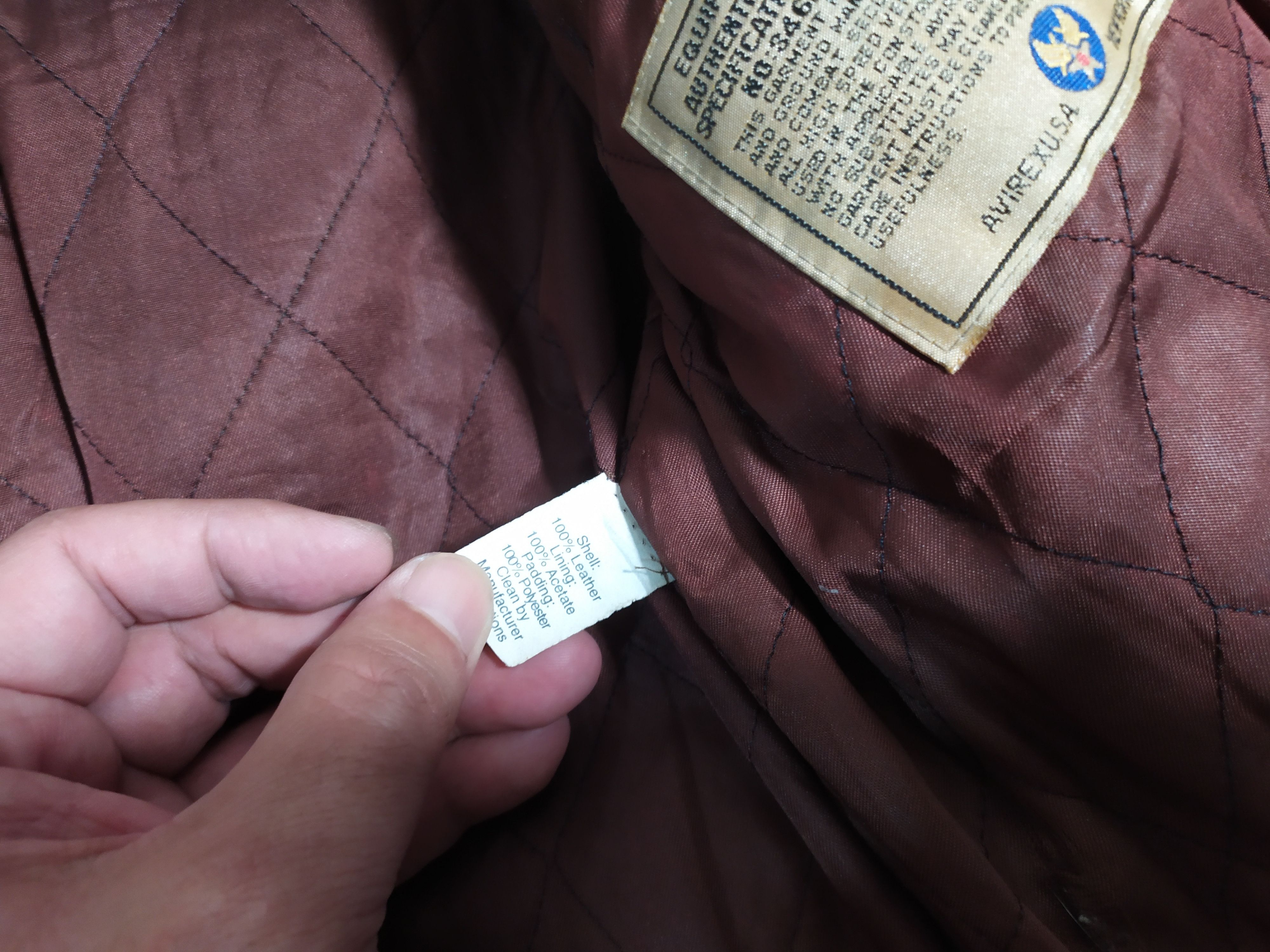 Other AVIREX USA TYPE A2 LEATHER FULL PATCHES BOMBER JACKET Size US M / EU 48-50 / 2 - 7 Thumbnail
