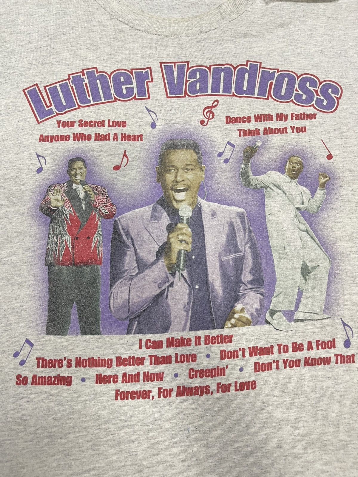 Band Tees × Vintage Rare Vintage Luther Vandross Tee - Soul Superstar! Size US XL / EU 56 / 4 - 4 Thumbnail