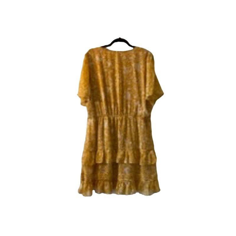 Vera Wang Simply Vera Vera Wang Women's Yellow Floral Tiered D Size XL / US 12-14 / IT 48-50 - 1 Thumbnail
