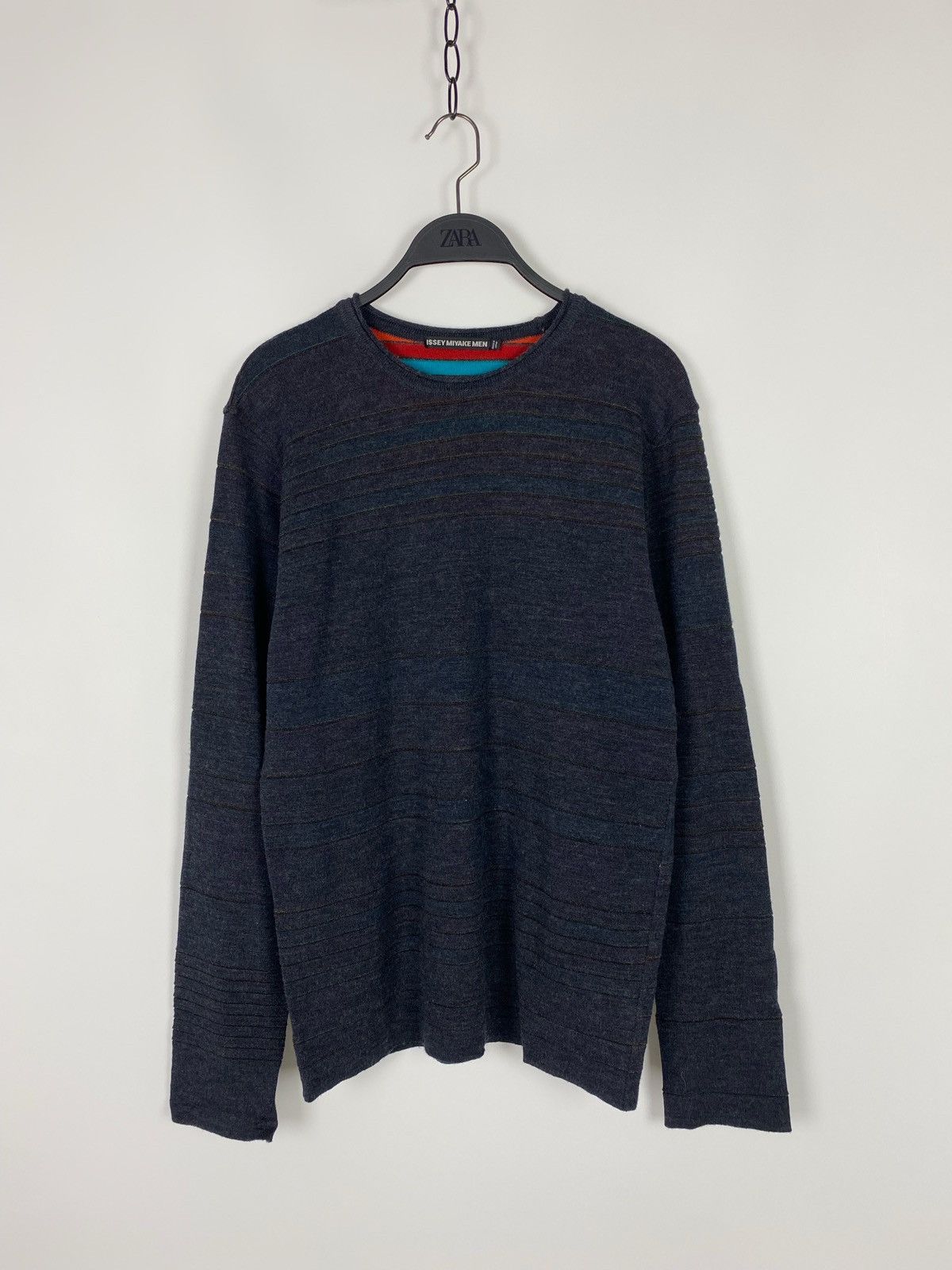 Issey Miyake Issey Miyake Men Wool Reversible Colorblock Sweater Size US S / EU 44-46 / 1 - 8 Thumbnail