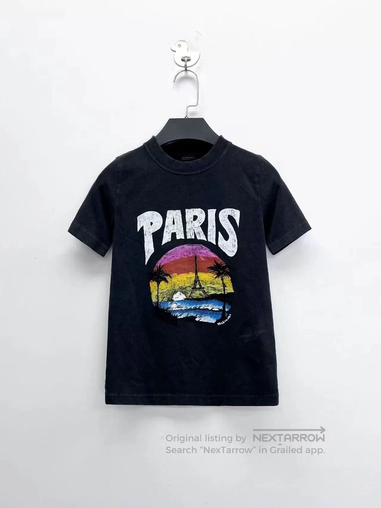 Balenciaga balenciaga black logo short sleeve t-shirt. Size US M / EU 48-50 / 2 - 1 Thumbnail