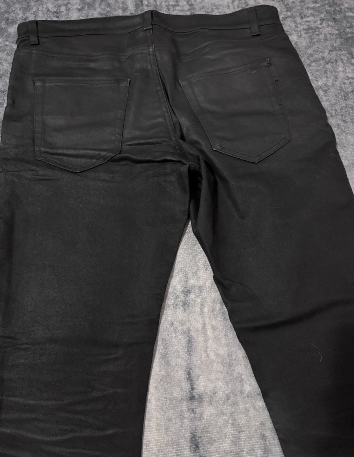 Saint Laurent Paris SLP 20SS "Cat Paw" Coated Waxed Finish Basic Denim Jeans Size US 33 - 4 Thumbnail