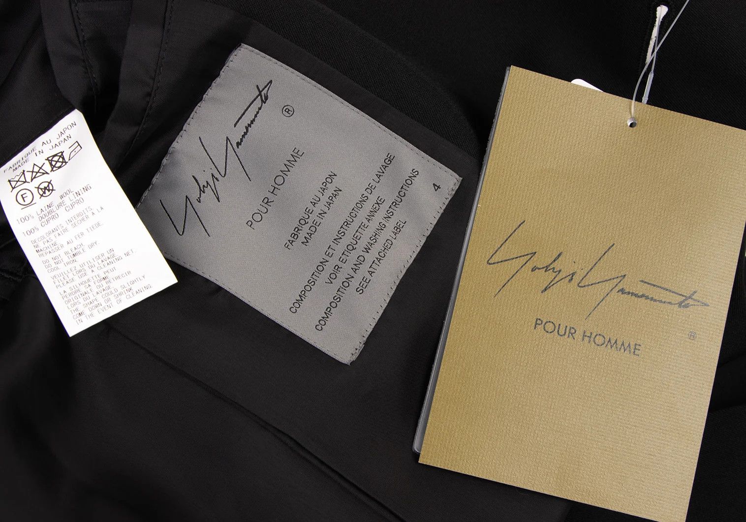 Yohji Yamamoto Yohji Yamamoto Wool Gabardine Long Jacket Size US XL / EU 56 / 4 - 14 Thumbnail