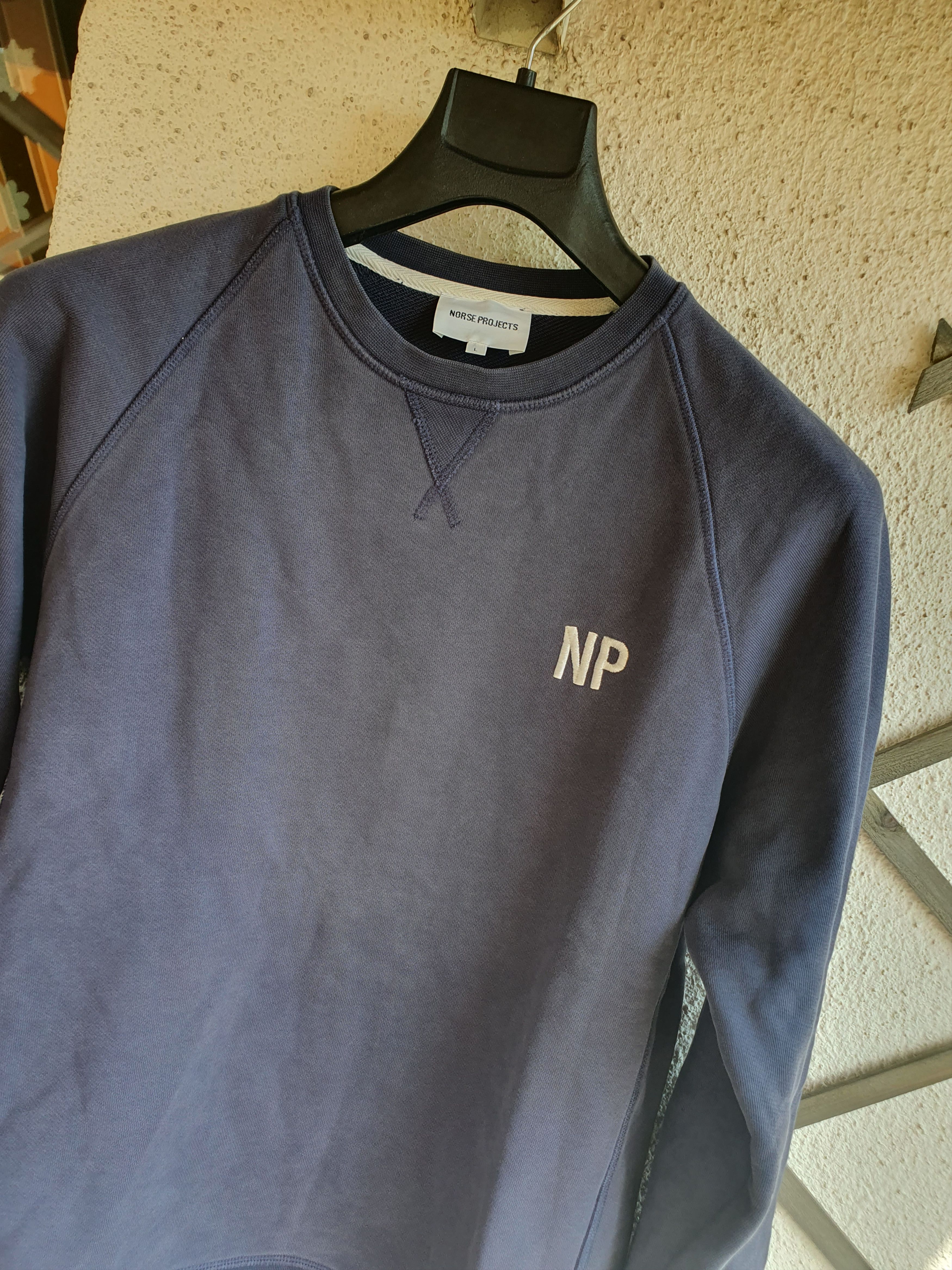 Norse Projects Norse Projects Ketel Crew Embroidery Logo Sweatshirt sz L Size US L / EU 52-54 / 3 - 8 Thumbnail