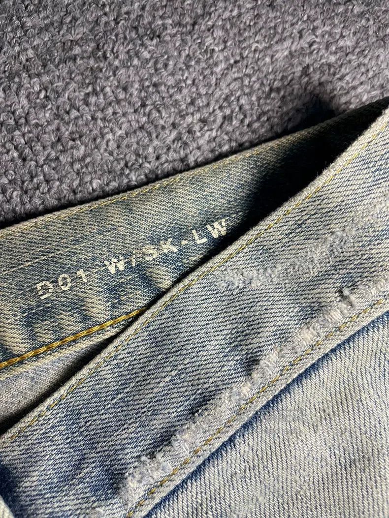 Saint Laurent Paris Saint Laurent Paris Mud Stained Destroyed Blue Denim Jeans Size US 26 / EU 42 - 5 Thumbnail