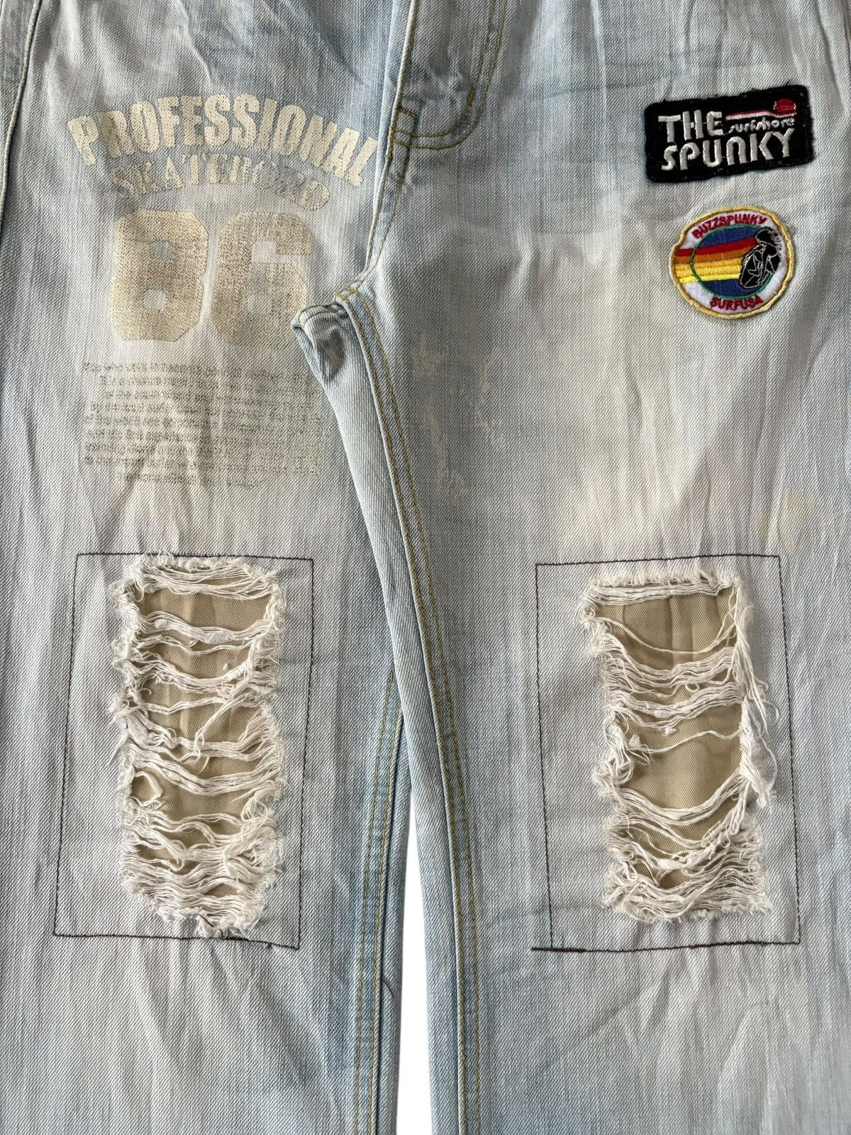 Diesel Vintage Japanese Brand Surfers Patches Loose Jeans Size 32" / US 10 / IT 46 - 3 Thumbnail