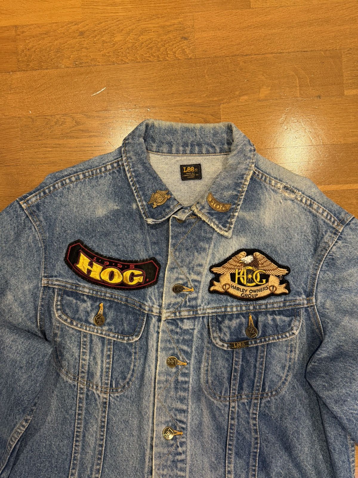 Lee Lee x Harley Davidson patchwork custom denim jacket Size US M / EU 48-50 / 2 - 2 Thumbnail