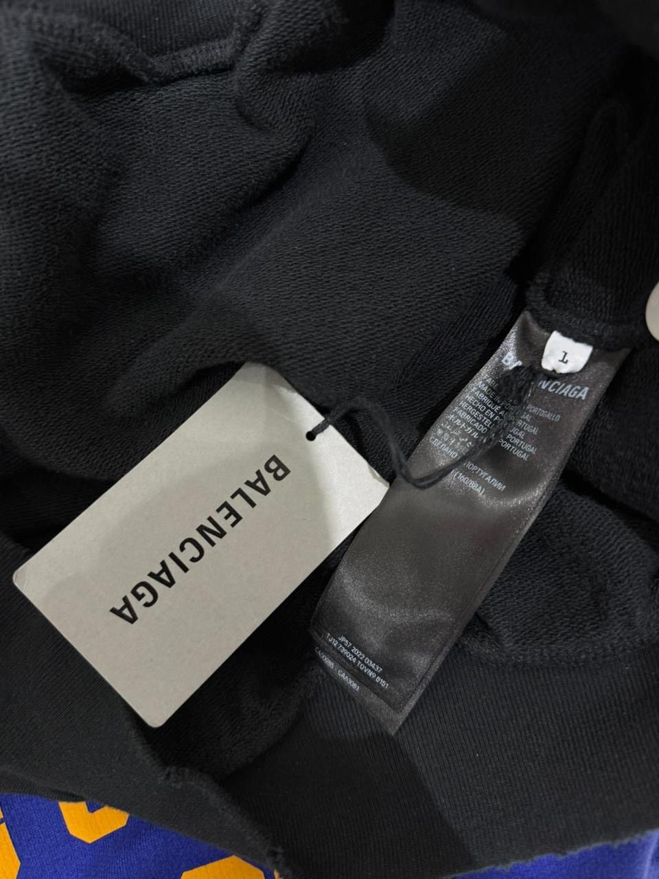 Balenciaga Balenciaga Black distressed Balenciaga.com Hoodie Size US S / EU 44-46 / 1 - 2 Thumbnail
