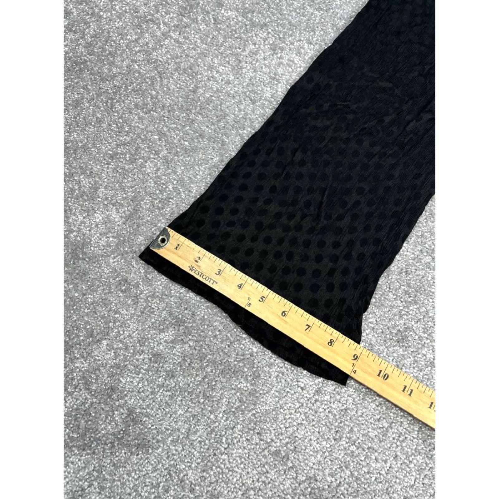 Madewell Madewell Polka Dot Cropped Pants Womens Small Black Stretch High Rise Flared Leg Size 28" / US 6 / IT 42 - 4 Thumbnail