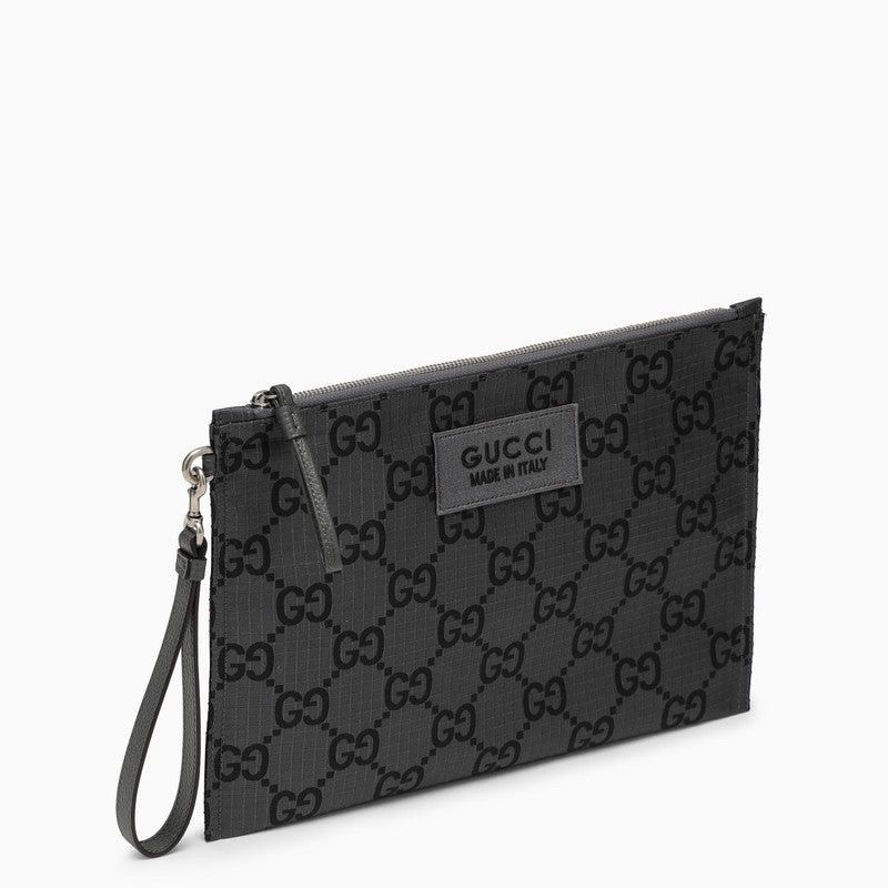Gucci oc11z1225 Size: OS / GG Ripstop Pouch in Dark Grey Size ONE SIZE - 2 Thumbnail