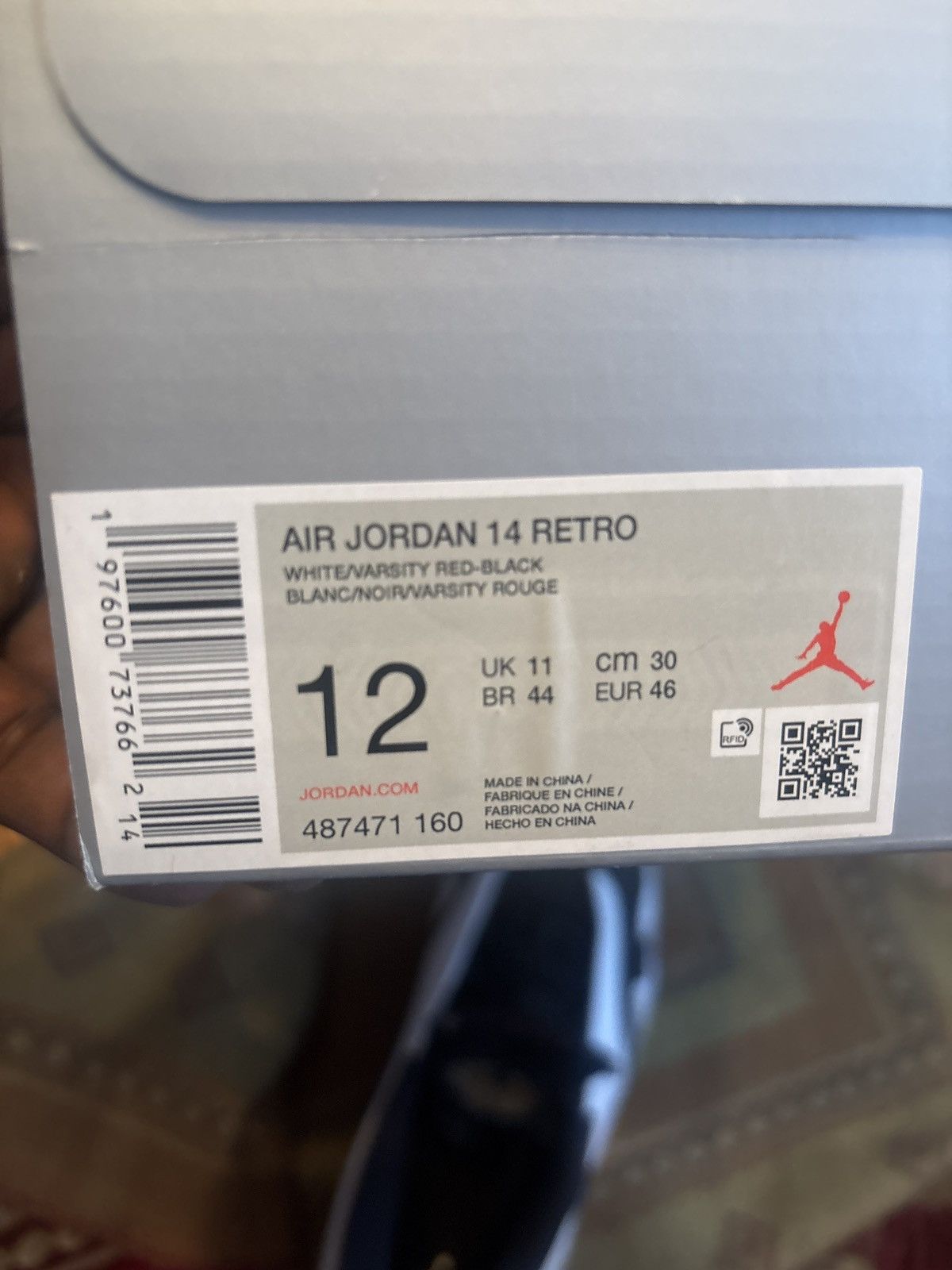 Jordan Brand Air Jordan 14 black toe Size US 12 / EU 45 - 7 Thumbnail