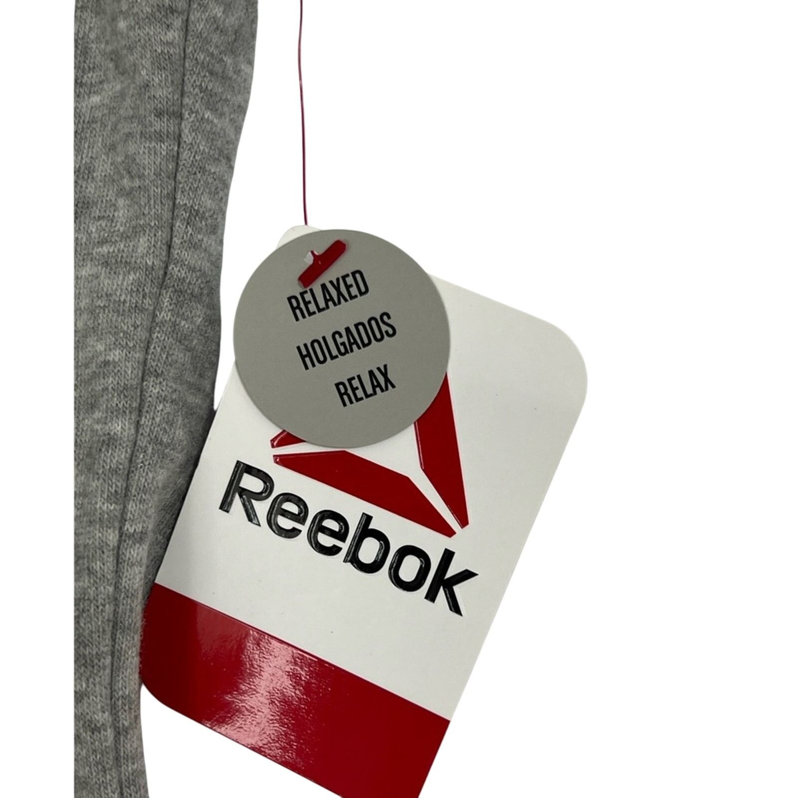 Reebok Reebok Ladies Grey Heather Graphic Hoodie LARGE (With Tags) Size L / US 10 / IT 46 - 6 Thumbnail