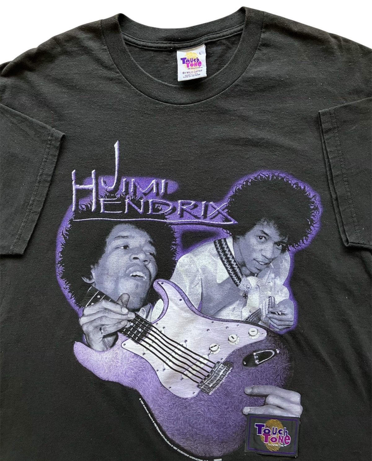 Rap Tees 1997 Jimi Hendrix Tee T-Shirt Touch Tone VTG 90s vintage Size US L / EU 52-54 / 3 - 4 Thumbnail