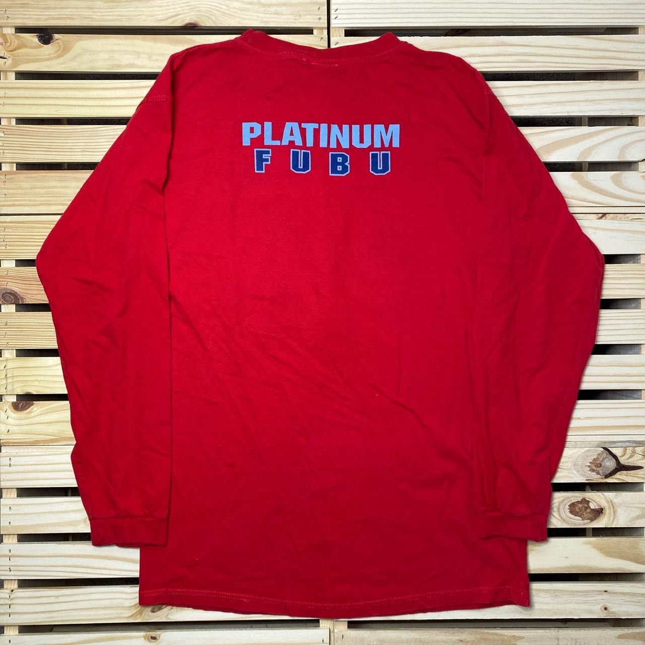 Fubu Vintage FUBU Platinum Red Hip Hop Basketball Tee Size XL Size US XL / EU 56 / 4 - 2 Thumbnail