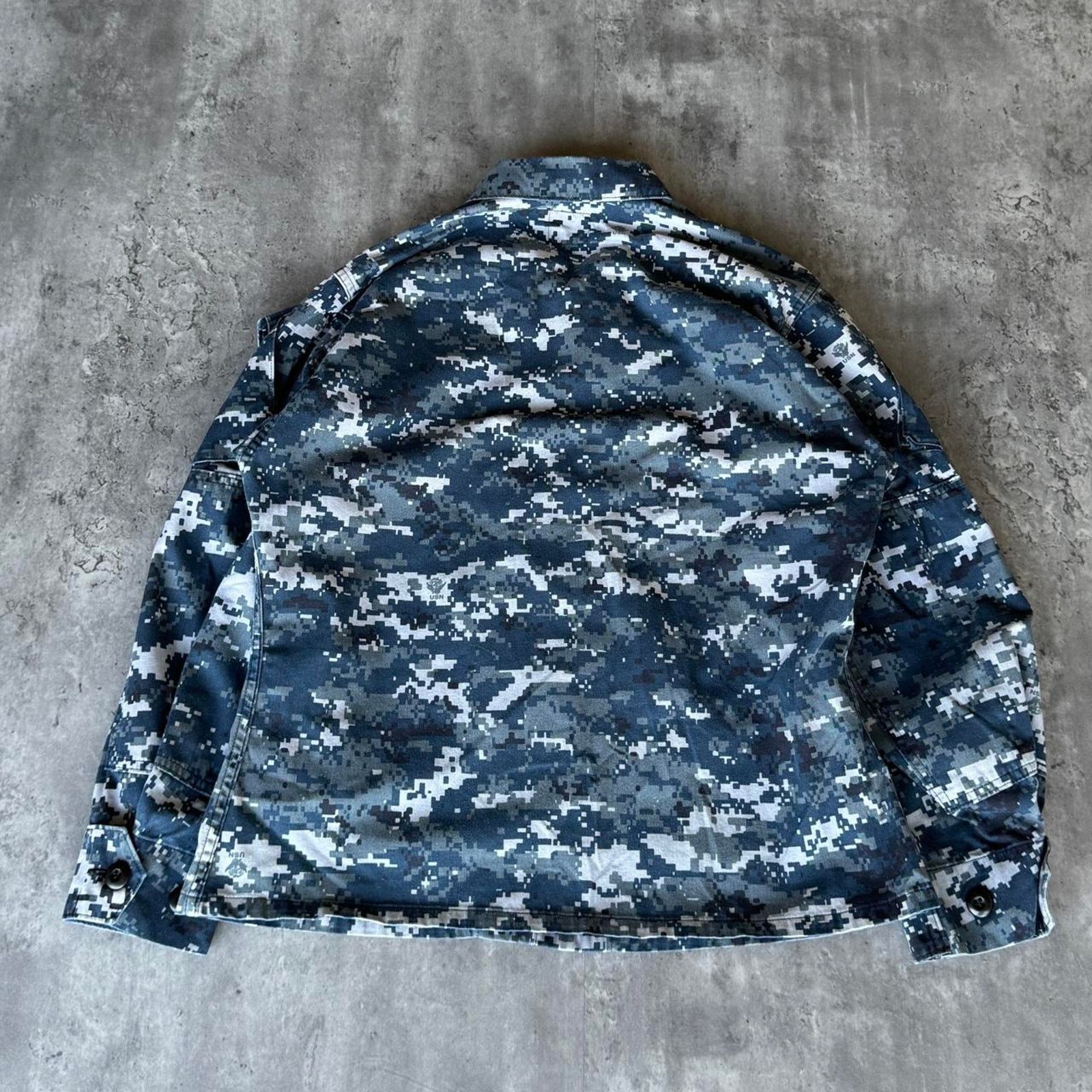 Vintage Vintage Y2K Camo U.S. Navy Military Jacket Size US XS / EU 42 / 0 - 2 Thumbnail