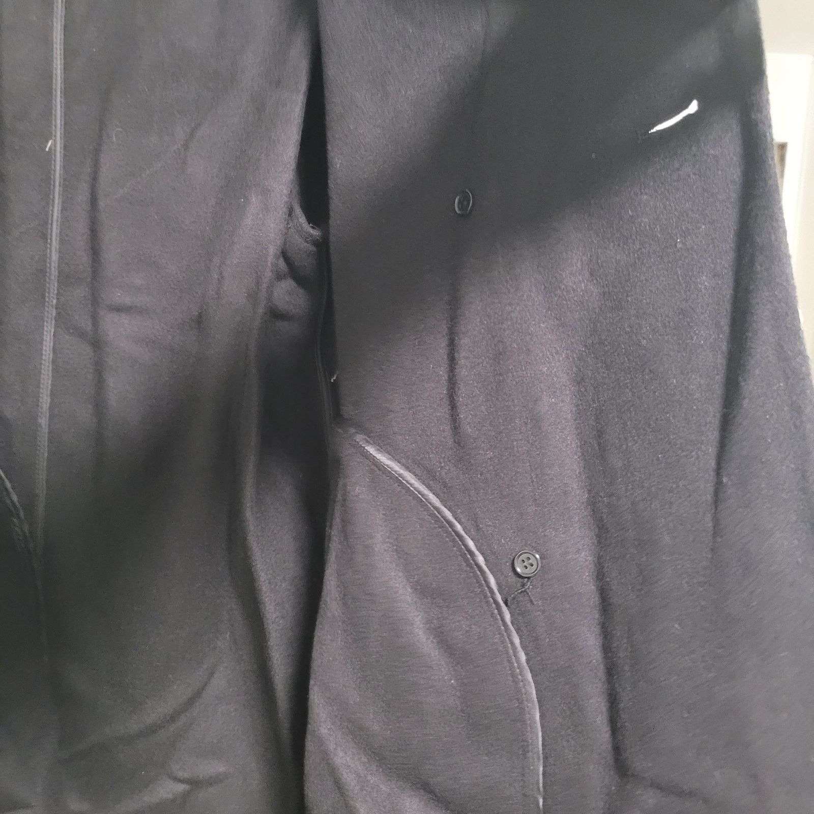 Vince Camuto NWT Vince Camuto Black Double-Breasted Trench Coat Large Size L / US 10 / IT 46 - 5 Thumbnail