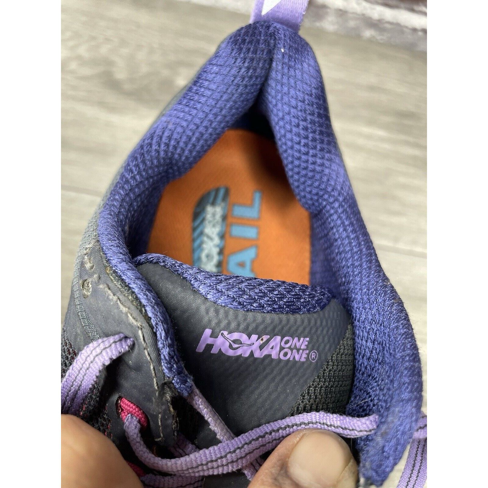 Hoka Hoka One One Challenger ATR 5 Purple Mesh Gym Running Shoes Size US 8 / IT 38 - 10 Thumbnail