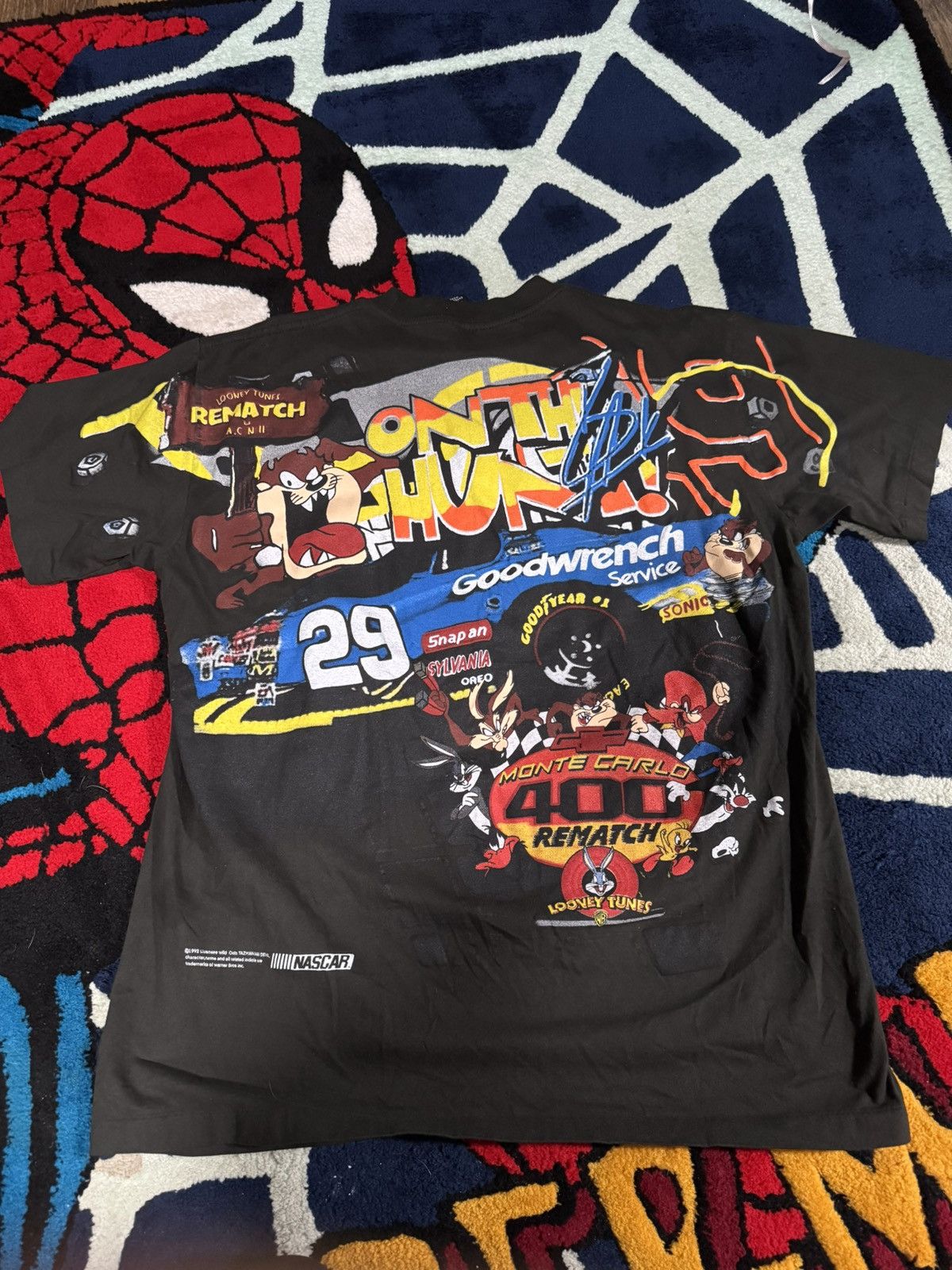 NASCAR KEVIN HARVICK TAZ NASCAR AOP GIANT DOUBLE SIDED TSHIRT Size US XL / EU 56 / 4 - 3 Thumbnail