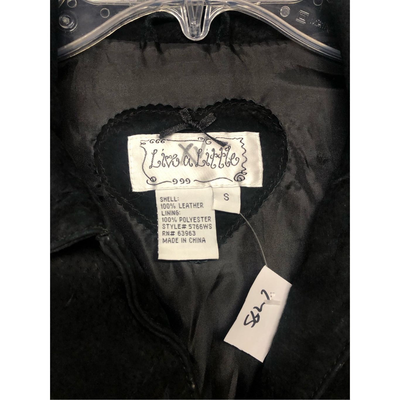 A-Line Live a Little Black 100% Leather Button Jacket Women's Size Size S / US 4 / IT 40 - 3 Thumbnail