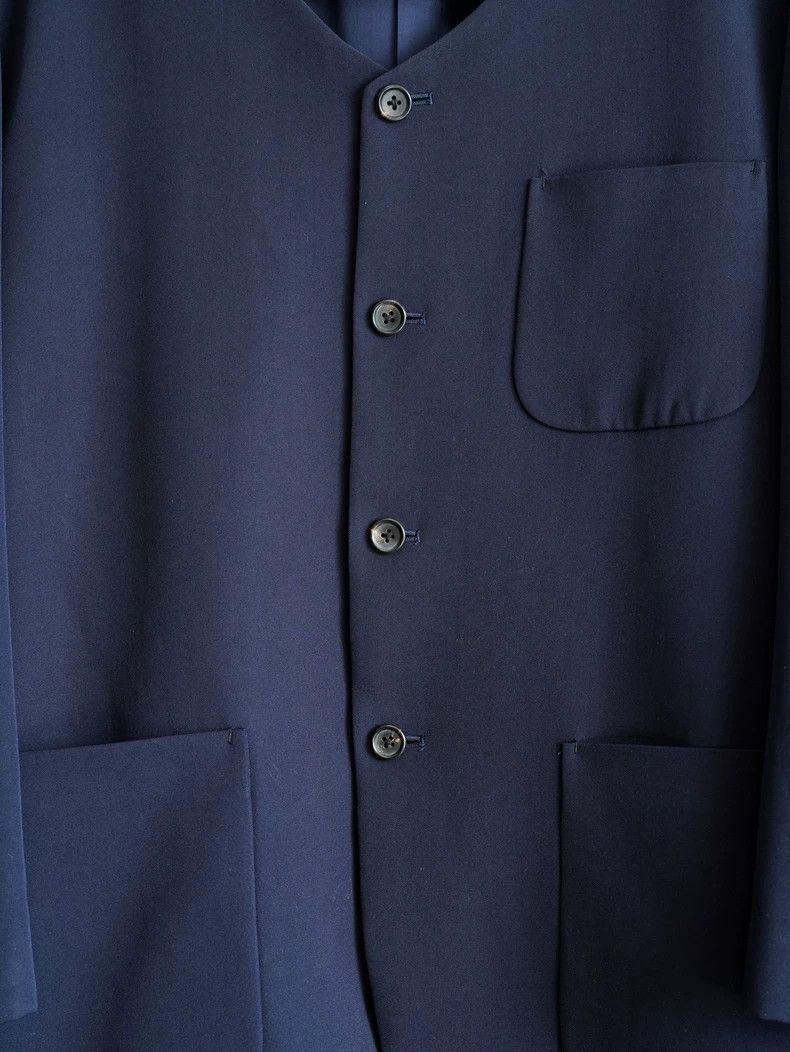 Yohji Yamamoto Yohji Yamamoto Yohji Yamamoto Navy Wool Jacket M Size Size US M / EU 48-50 / 2 - 3 Thumbnail