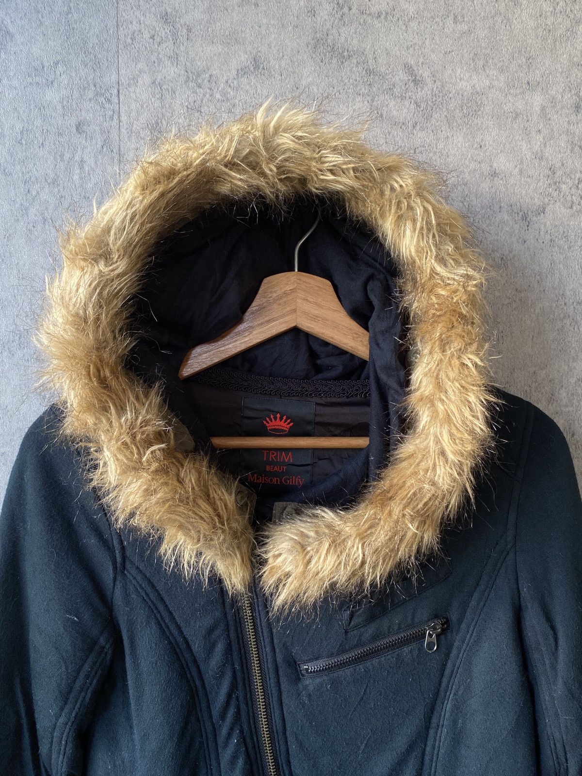 Japanese Brand Maison Gilfy Dark Green Fur Hoodie Zipper Jacket Size US S / EU 44-46 / 1 - 7 Thumbnail