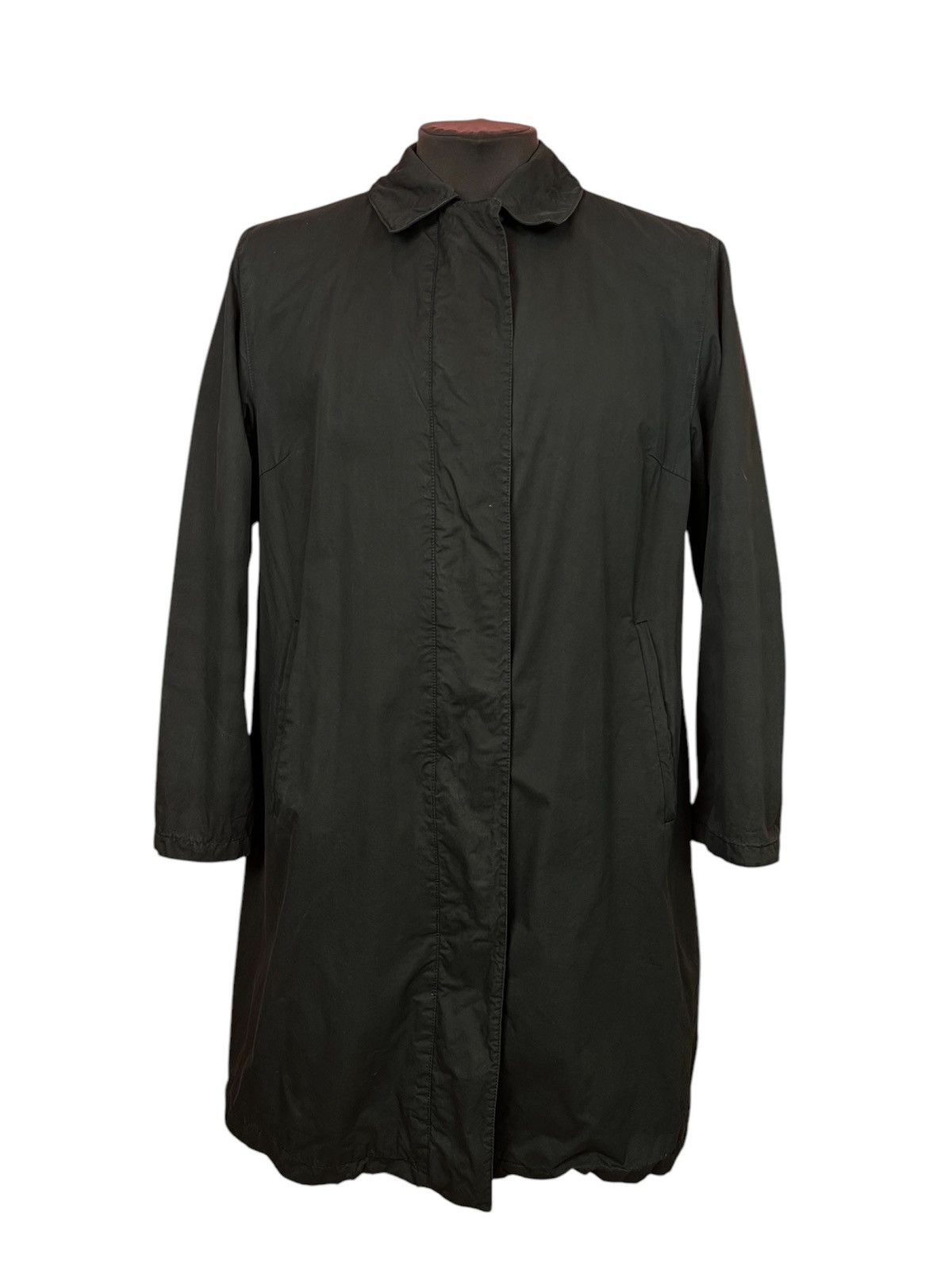 Burberry × Designer × Vintage Burberry London trench coat jacket cotton black vintage rare Size L / US 10 / IT 46 - 1 Thumbnail
