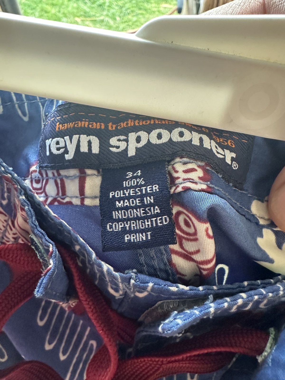 Reyn Spooner Reyn Spooner Swimming Shorts Hawaiian Print Blue Men's 34 Size US 34 / EU 50 - 4 Thumbnail