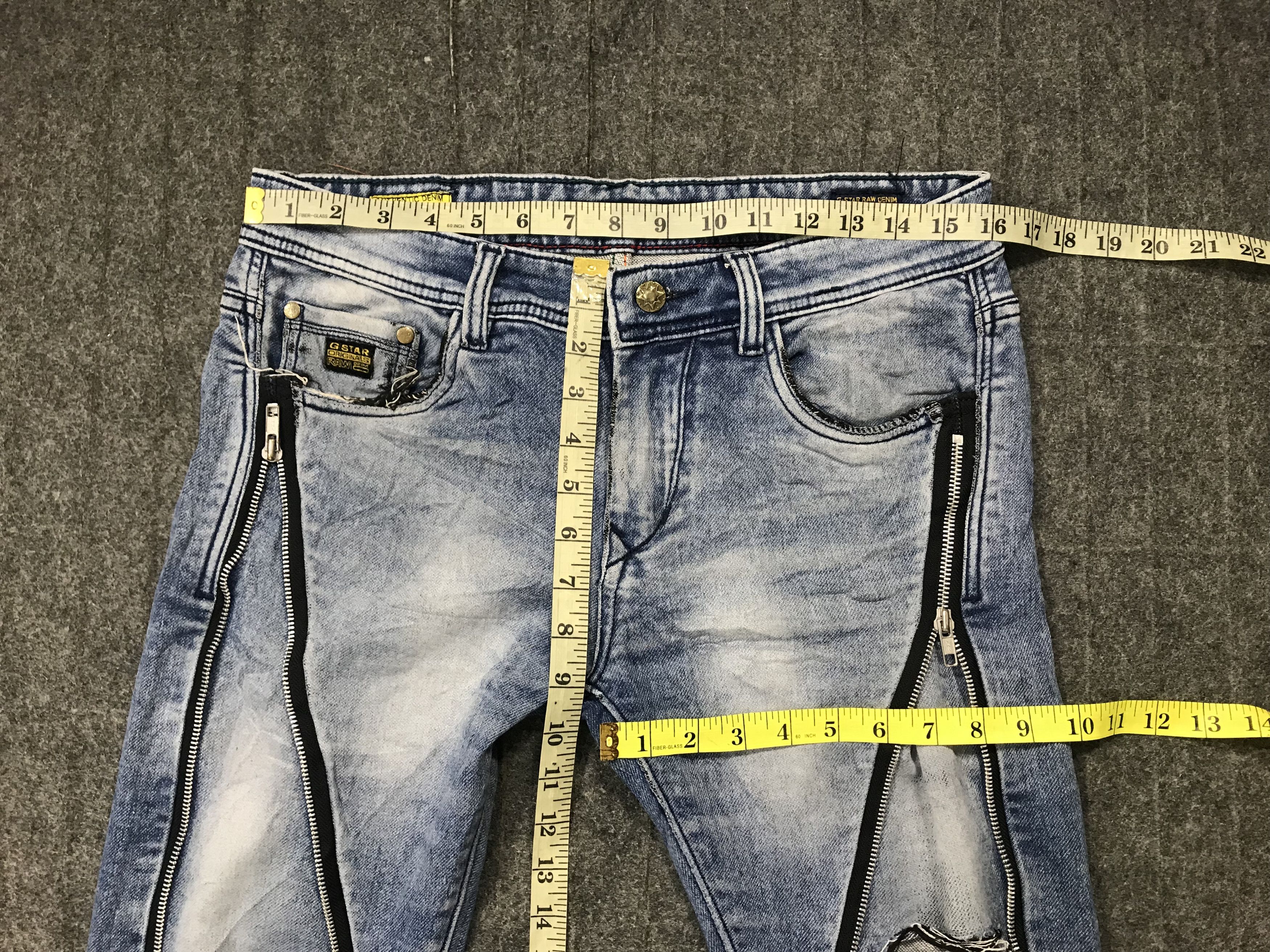 G-Star G Star Raw Denim 3301 Jeans Pant Punk Rock Style Skinny Size US 31 - 10 Thumbnail