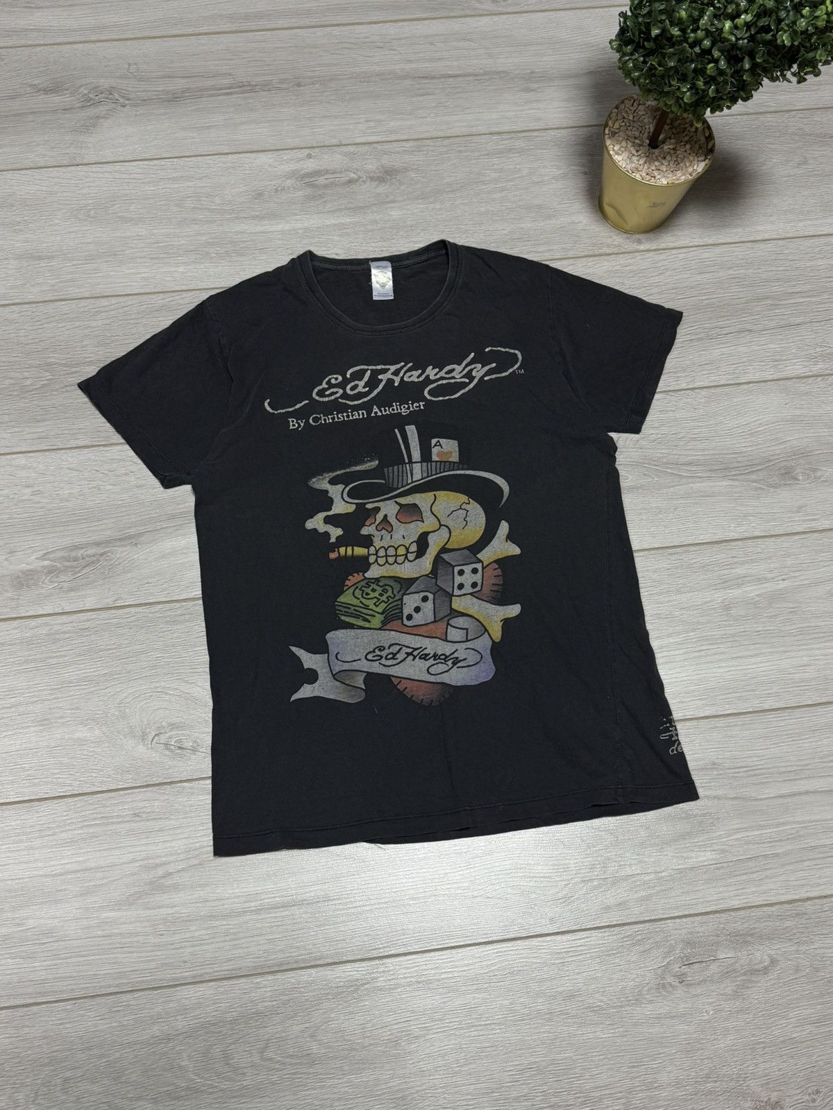 Ed Hardy Ed Hardy skull ☠️ USA vintage dice money poker tee shirt Size US M / EU 48-50 / 2 - 1 Thumbnail
