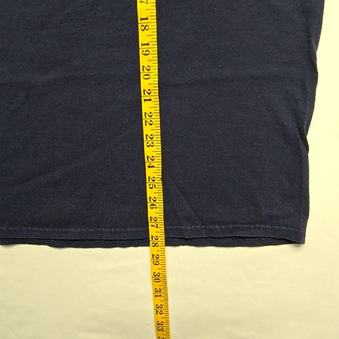 Jerzees Vintage Funny Graphic Jerzees Smile No Idea Blue XL T-shirt Size US XL / EU 56 / 4 - 10 Thumbnail