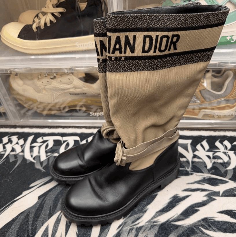 Dior Dior Calfskin Leather High Boots Size US 9 / IT 39 - 1 Thumbnail
