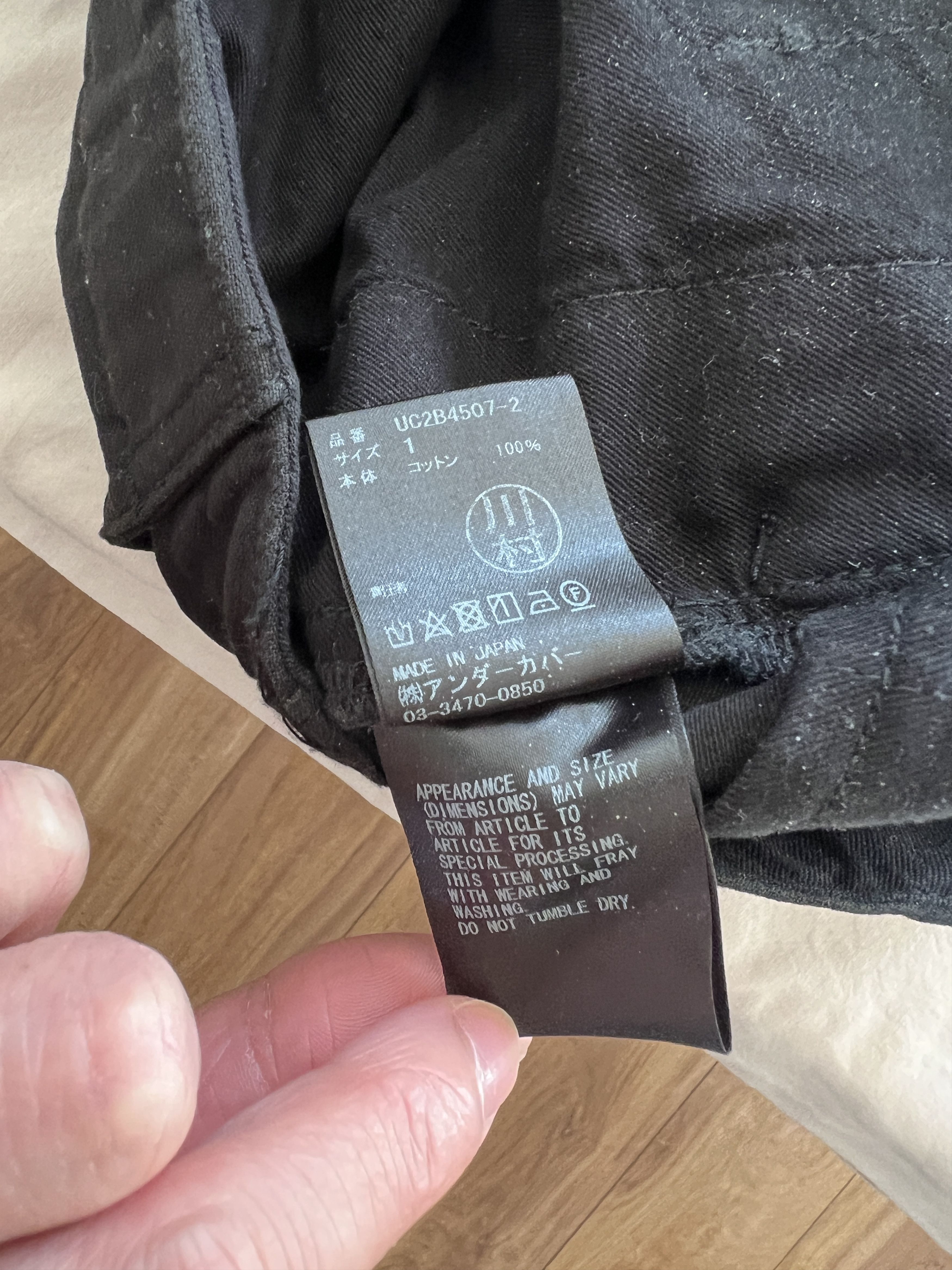 Jun Takahashi × Undercover Undercover Black Distressed Cargo Pants Size US 30 / EU 46 - 3 Thumbnail