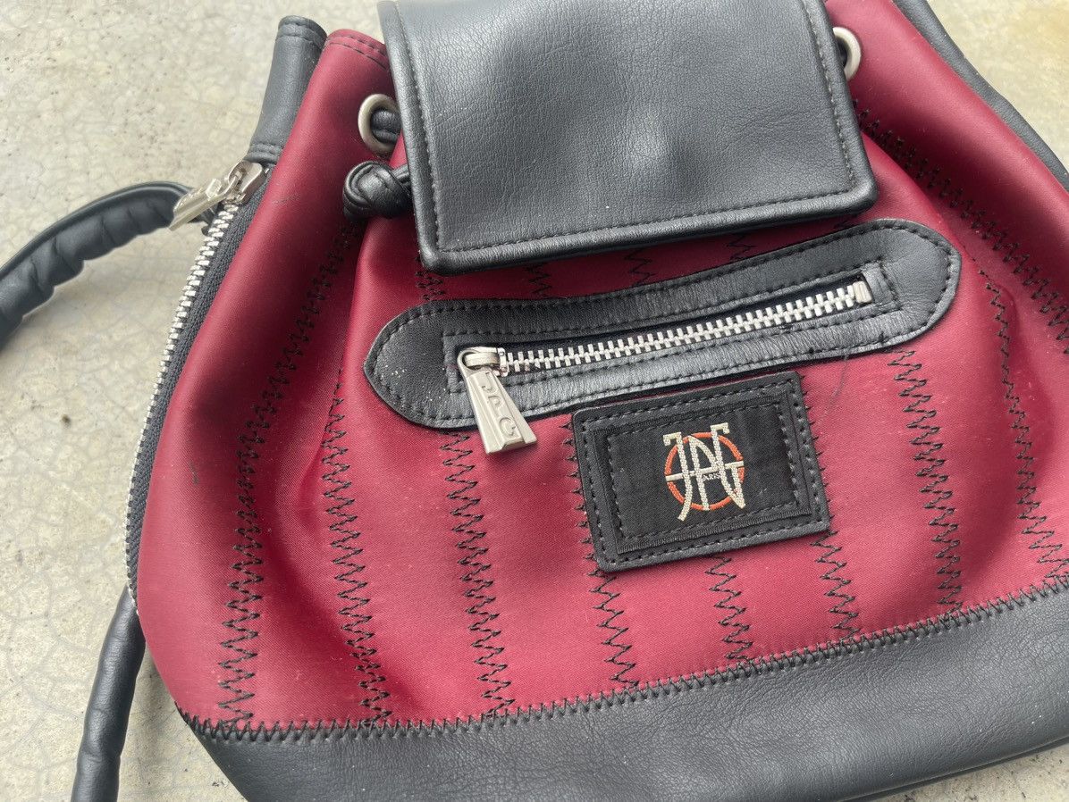 Jean Paul Gaultier × Vintage Jean Paul Gaultier Small Backpack Leather & Nylon Size ONE SIZE - 3 Thumbnail