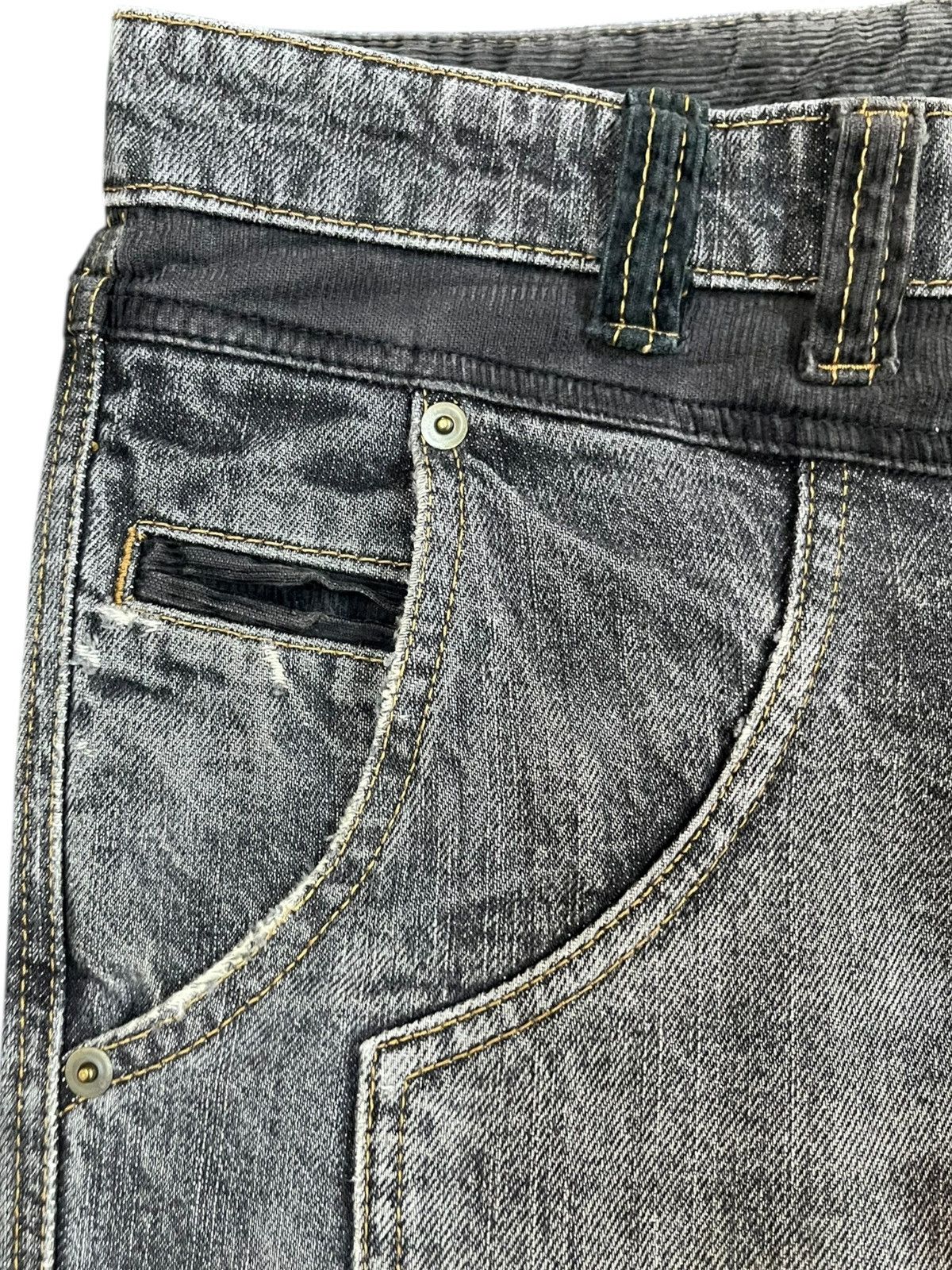 14th Addiction × Comme Ca Ism × Yasuyuki Ishii Vintahe Comme Ca Du Mode Wide Leg Avantgarde Style Dneim Size US 30 / EU 46 - 5 Thumbnail
