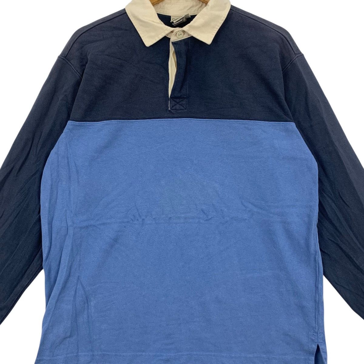 L.L. Bean Vintage L.L. BEAN OUTDOOR Striped Rugby Polo Tee Shirt Size US L / EU 52-54 / 3 - 3 Thumbnail