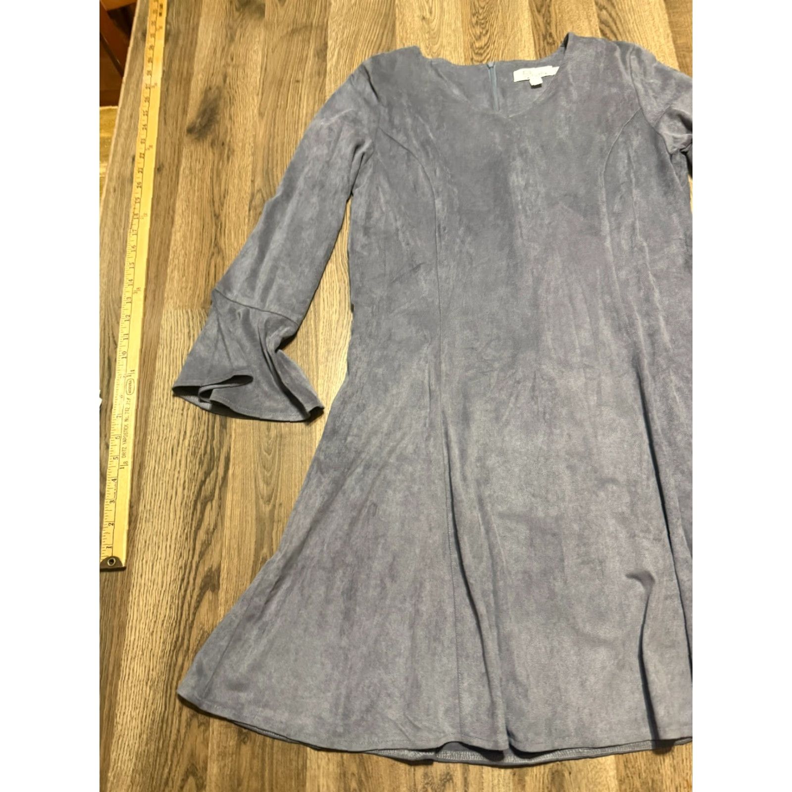 Vintage Aryeh Dress Women's XL Gray Long Sleeve A-Line Flared Sleeve Dress Size XL / US 12-14 / IT 48-50 - 3 Thumbnail