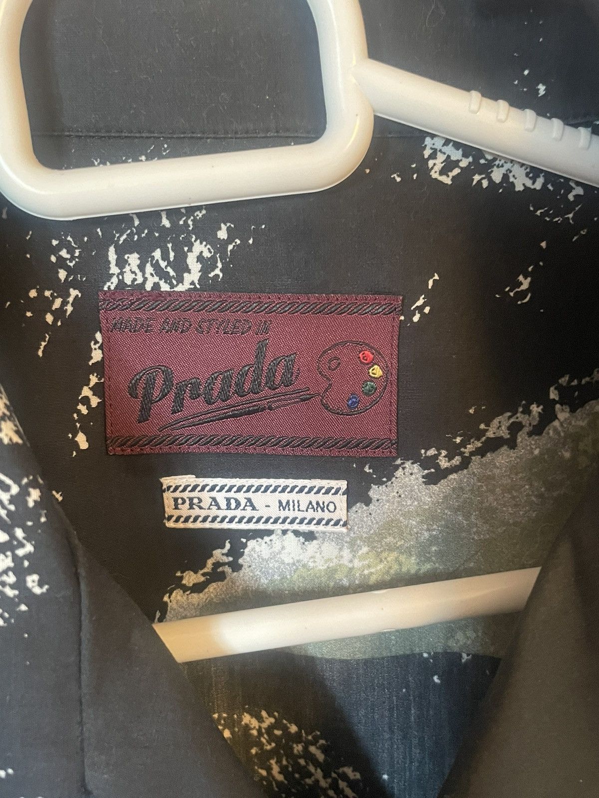 Prada Prada SS17 Wine Bottle Bowling Shirt Size US L / EU 52-54 / 3 - 3 Thumbnail