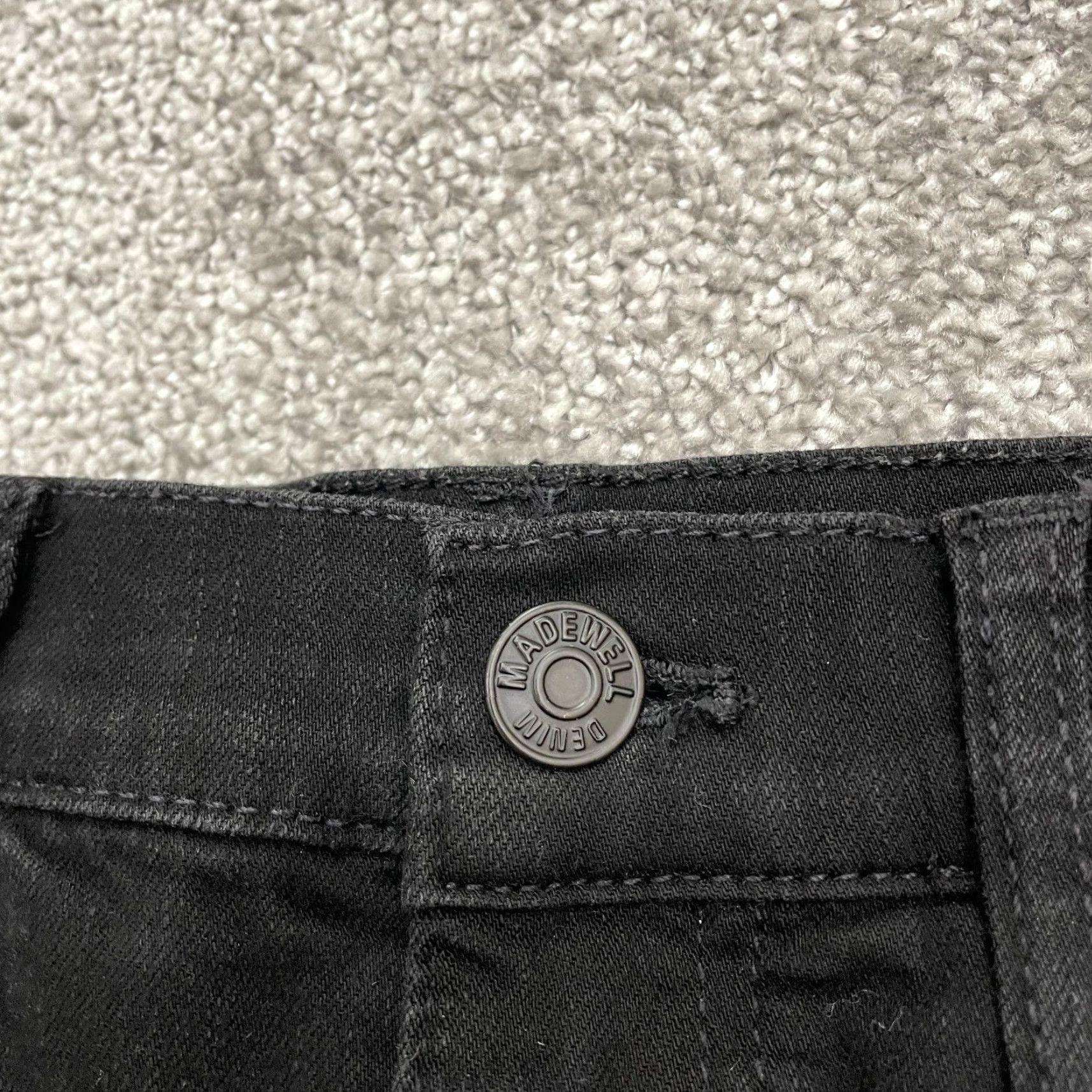 Madewell Madewell Roadtripper Jeans 26 Black Dark Wash 26x28 Straight Womens Size 26" / US 2 / IT 38 - 3 Thumbnail