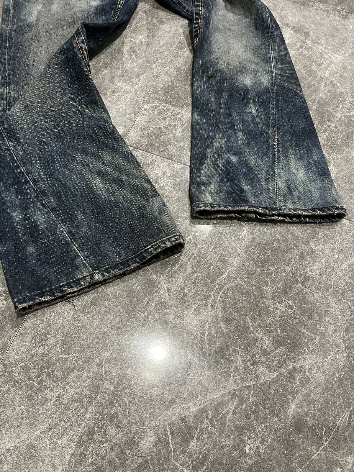 If Six Was Nine Y2K Flared Buckaroo Distress Jeans Size US 32 / EU 48 - 7 Thumbnail
