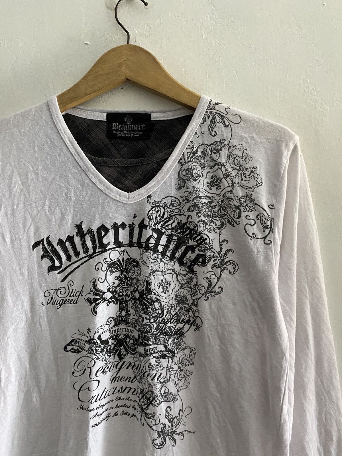 14th Addiction × KMRii × Yasuyuki Ishii Beaumere poem double layers longsleeve tshirt Size US L / EU 52-54 / 3 - 2 Thumbnail