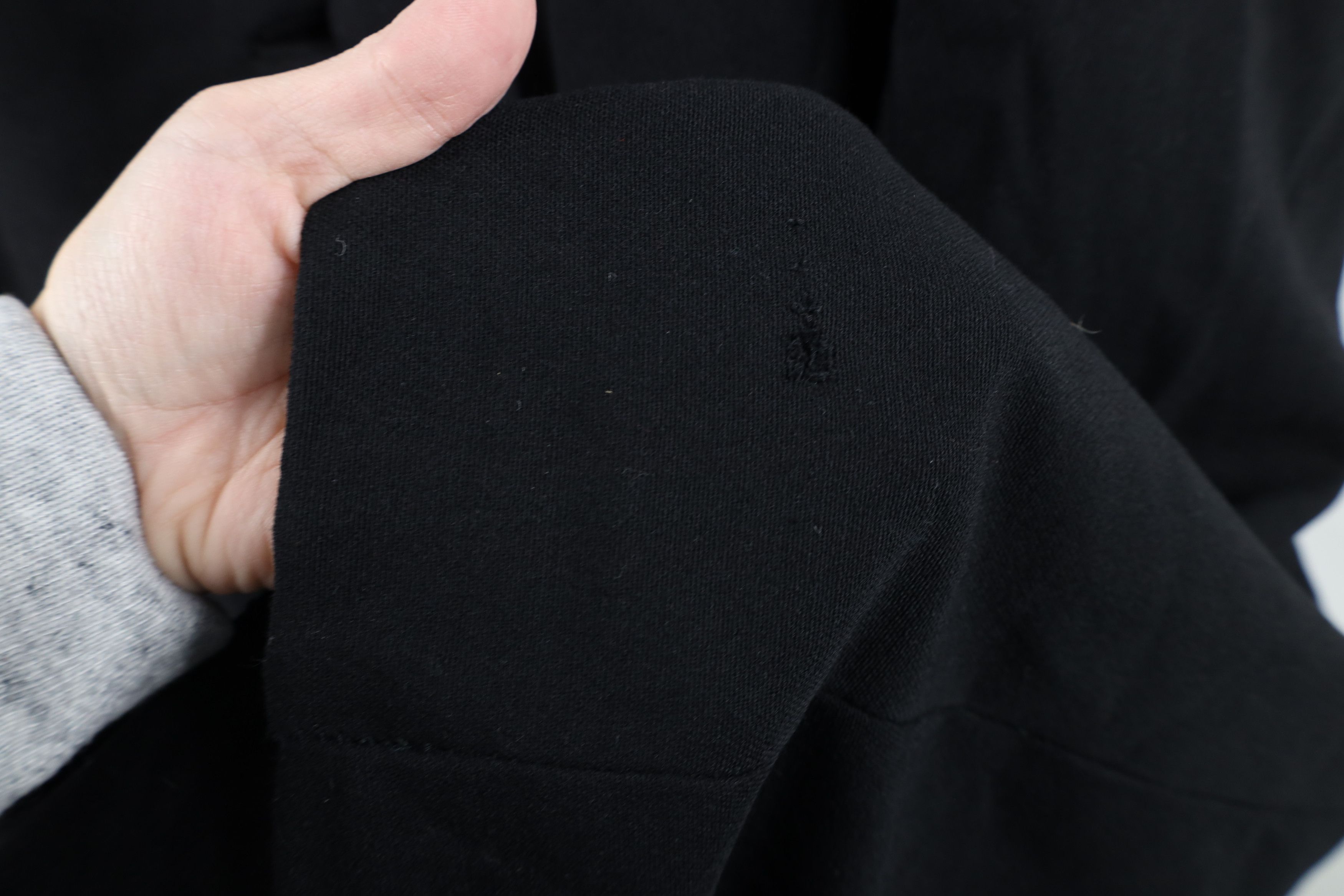Vintage Vintage 50s Rockabilly Gabardine Wool Coat Jacket Black USA Size L / US 10 / IT 46 - 10 Thumbnail