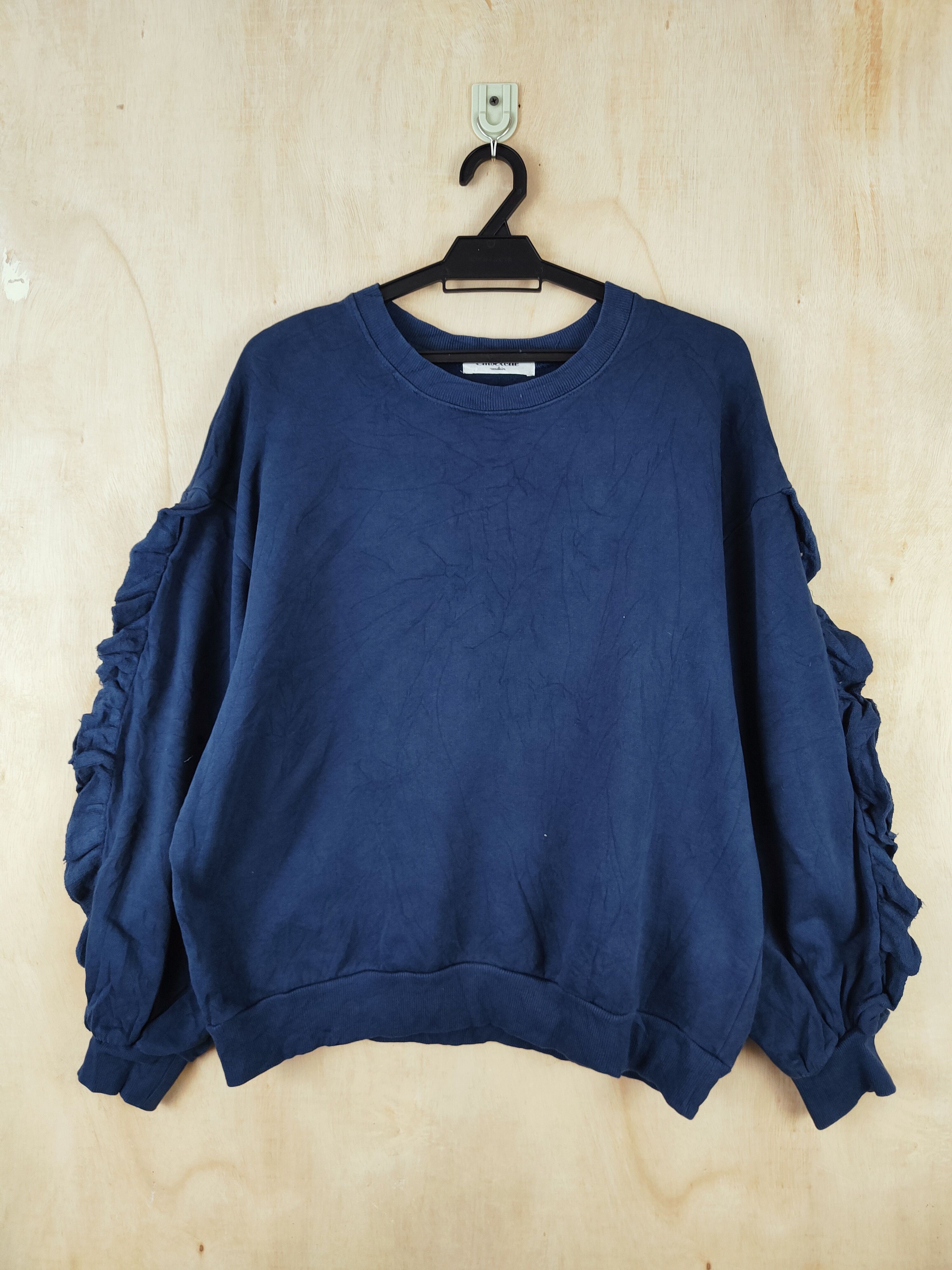 Vintage Avant-garde design 💥 Emsexcite Dark Blue Sweatshirts Size M / US 6-8 / IT 42-44 - 1 Thumbnail