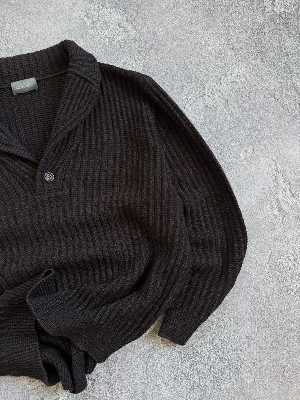 Carlo Colucci Carlo Colucci 54size brown sweater knitwear jumper pullover Size US XL / EU 56 / 4 - 3 Thumbnail