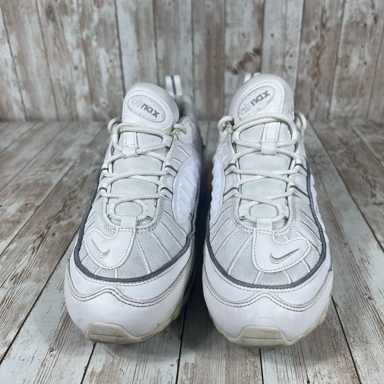 Nike Nike Air Max 98 White Grey Trainers Size 9.5 AH6799-114 Size US 9.5 / IT 39.5 - 3 Thumbnail