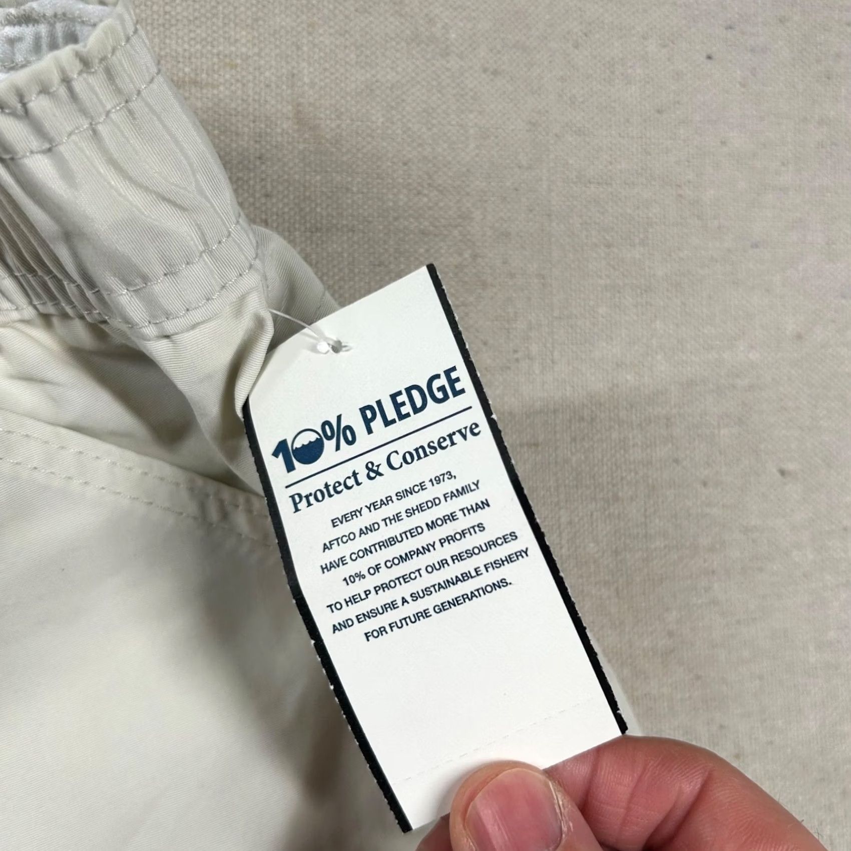Vintage VINTAGE AFTCO Mens 42 Nylon 6" High Rise Fishing Cargo Shorts Ivory Beach Outdoor 90s Mens Size US 42 / EU 58 - 4 Thumbnail