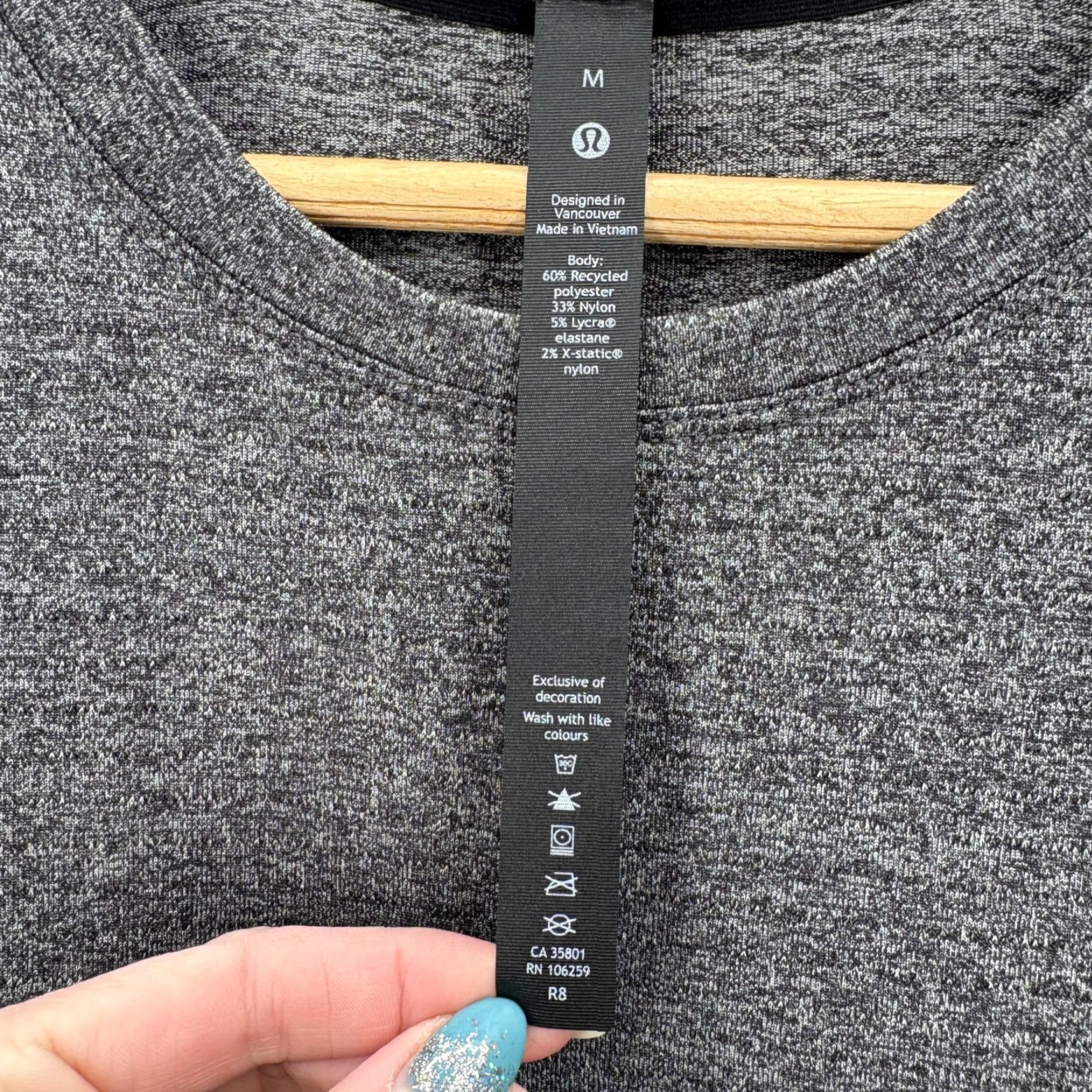 Lululemon Lululemon Shirt Mens M Gray Long Sleeve Performance Athletic Running Gym Raglan Crew Neck Lightweight Moisture Wicking Quick Dry Size US M / EU 48-50 / 2 - 3 Thumbnail