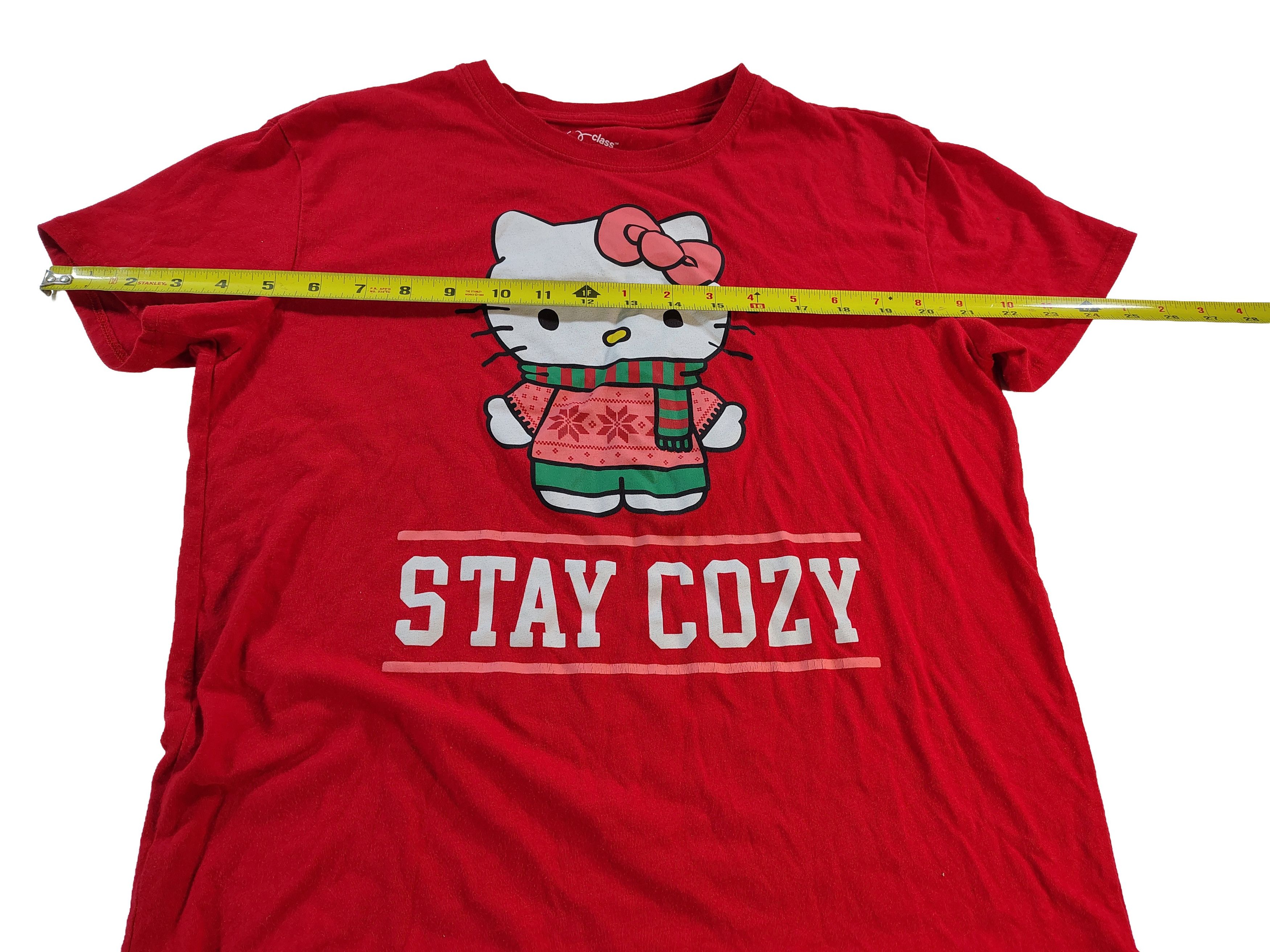 Other Women's Red Large Sanrio Hello Kitty Stay Cozy T-Shirt Size L / US 10 / IT 46 - 6 Thumbnail