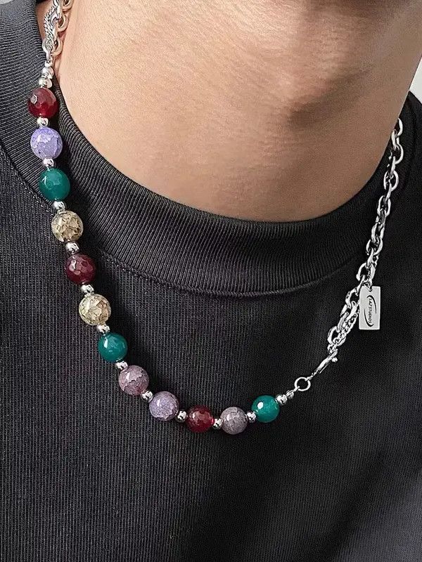 Japanese Brand Retro punk necklace Size ONE SIZE - 1 Thumbnail