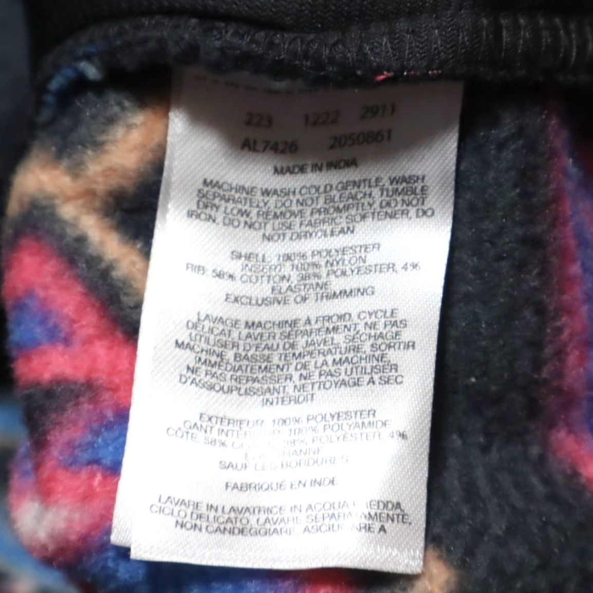 Vintage Columbia Wintertrainer Aztec Snap T Fleece All Over Print Mock Long Sleeve Sweater Black Women's 2XL Size XXL / US 16-18 / IT 52-54 - 8 Thumbnail