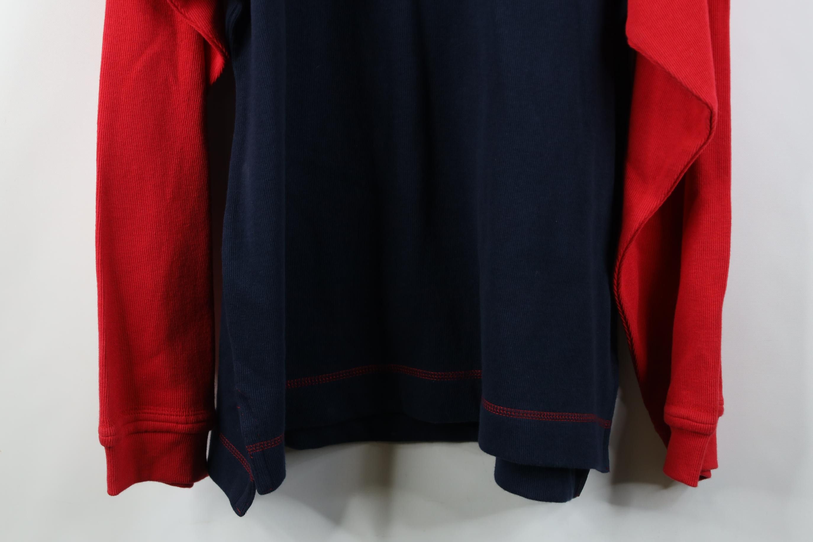 Columbia Vintage 90s Columbia Ribbed Knit Rugby Polo Shirt Blue Size US L / EU 52-54 / 3 - 3 Thumbnail